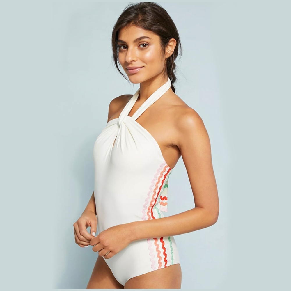 Paper London Zig Zag Palm One Piece Swimsuit